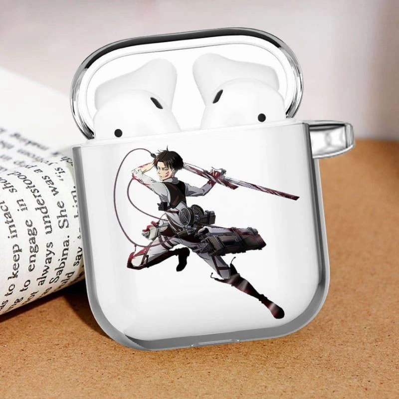 Coque Airpods Liva? en mode combat- Attaque des Titans? Character Item