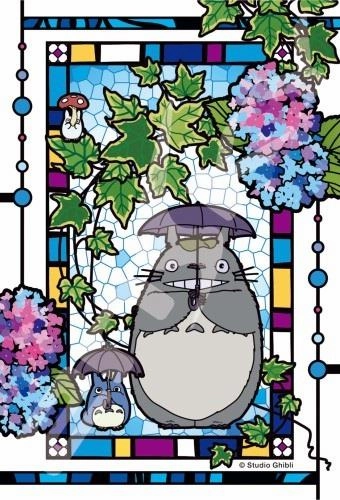 My Neighbour Totoro: 126-AC61 Totoro and Hydrangea Petite Artcrystal Jigsaw Puzzle Plastic Statue PVC Toy