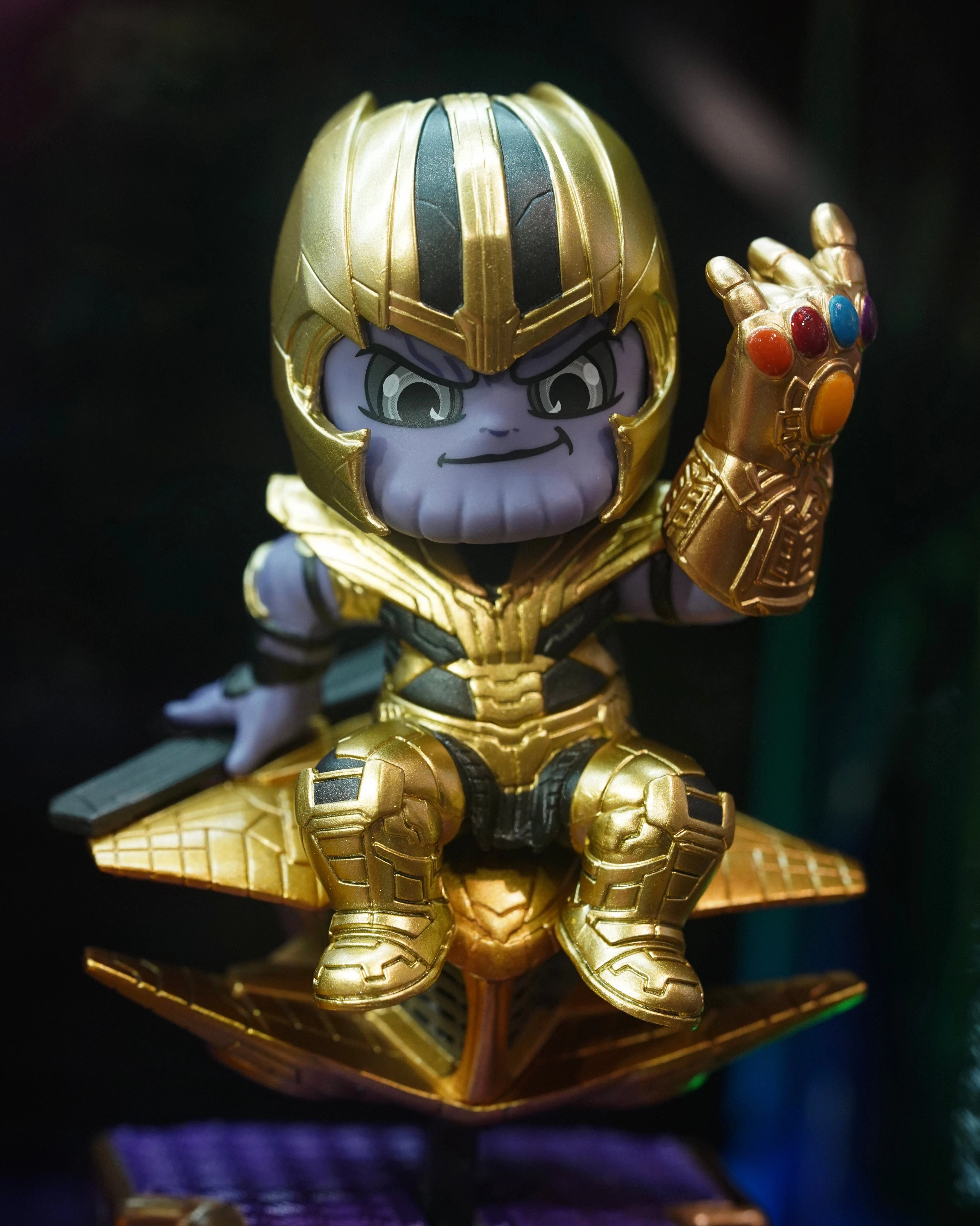 Action Character Miniature Statue Hot toys Cosbaby Thanos CosRider