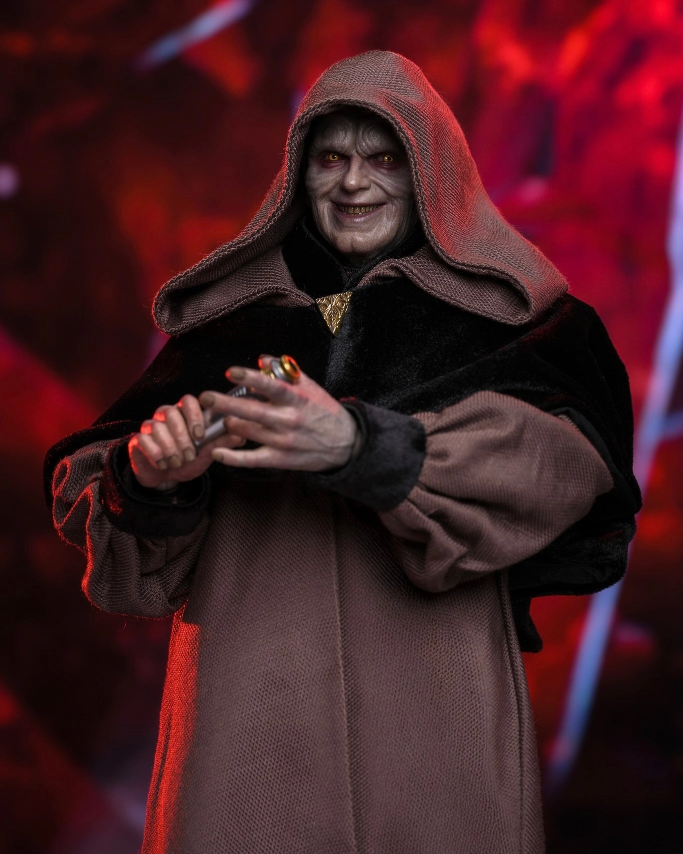Hot Toys MMS745 Star Wars Revenge of the Sith Darth Sidious 1/6 Scale Collectible Figure Regular Edition Grand Prize Study room