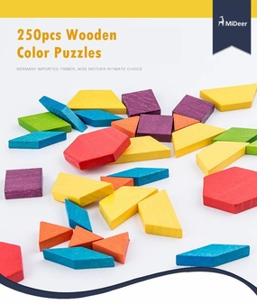 Pattern Blocks Wooden Puzzle Legendary Status Vinyl Figure
