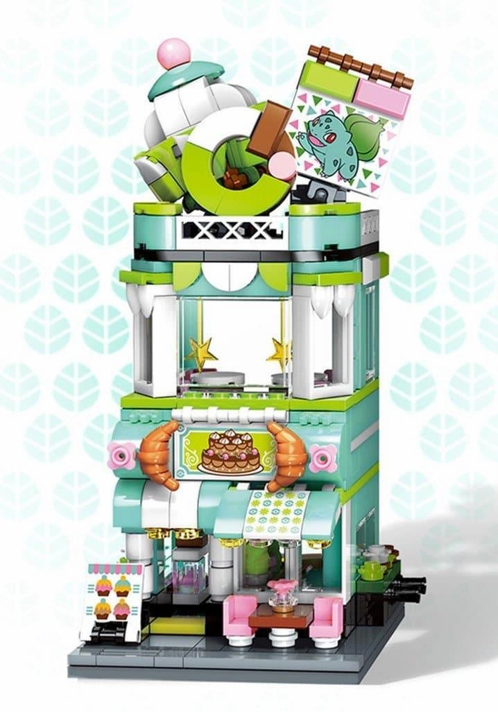 Bulbasaur Dessert Food Street Scene Building Blocks Set Superhero Creation Designer Item
