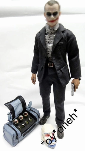 Miniature Figure 1:6 Custom JOKER ?? ??g?? BANK ROBBER SUIT SET hot toys hottoys dx01 / dx11 batman dark knight b33113240