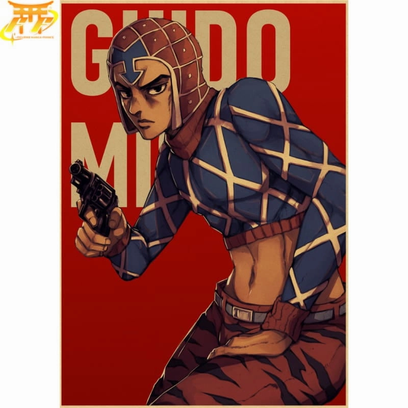 Poster Guido Mista - Jojo's Bizarre Adventure? Comic Book Hero Toy Figurine