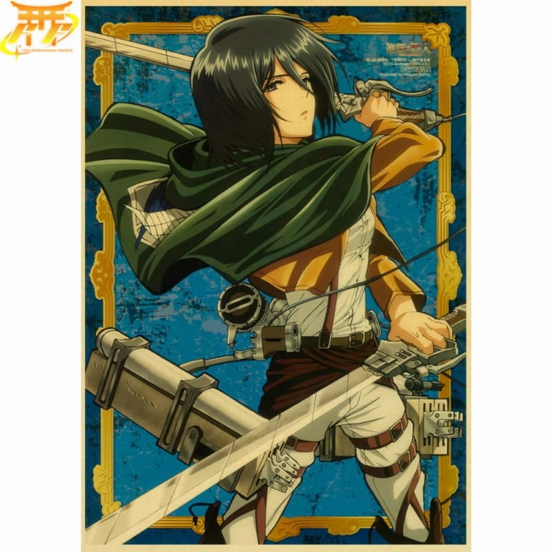 Poster Mikasa Ackerman -  L'Attaque des Titans? Secondary Market Exhibition Piece
