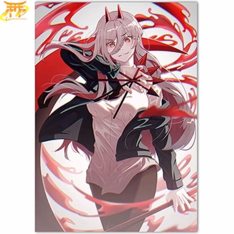 Poster Power "D??mon du Sang" - Chainsaw Man? 3D printed Movie Collection