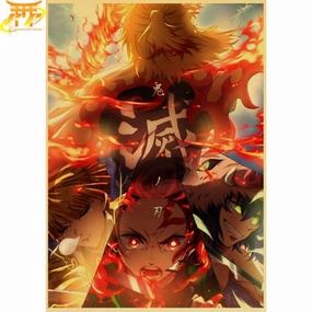Industrial Decor Nostalgic Toy Poster Tanjiro x Rengoku - Demon Slayer?