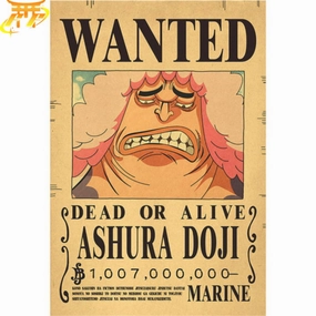Growth Attain Morph Target Poster Wanted Ashura Doji - One Piece?