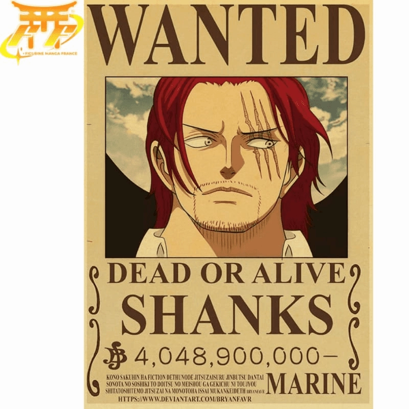 Entry Allow Poster Wanted Shanks - One Piece?