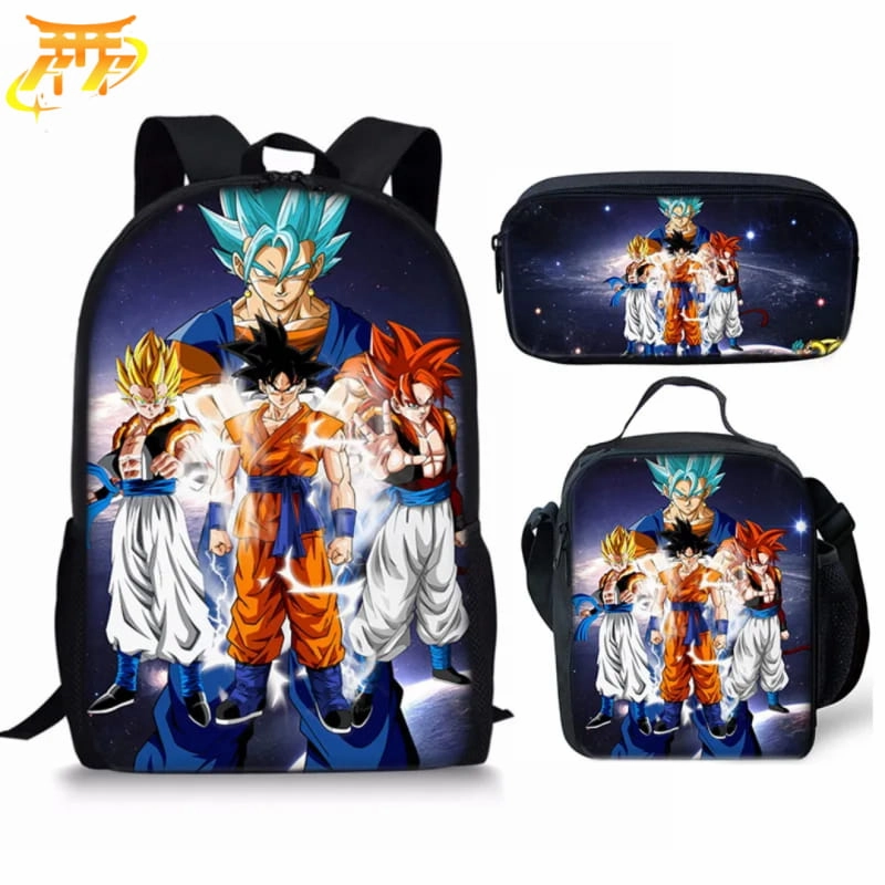 Busy Glow Cartable avec Trousse et Sacoche Super Goku - Dragon Ball Z?