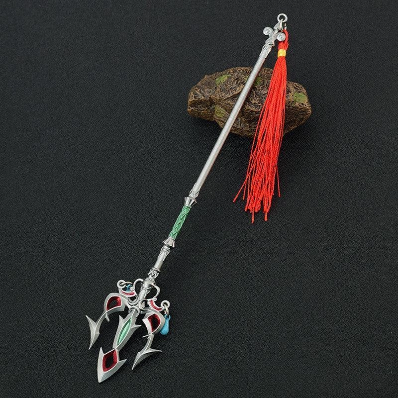 Zelda Lightscale Trident Spear Metal Replica Art Merchandise