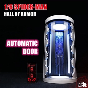 1:6 Spiderman Automatic Door Hall of Armor Display Box Premium Hobby