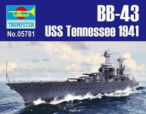 1:700 USS Tennessee BB-43 1941 Warship Assembly Kit Paleontology Model