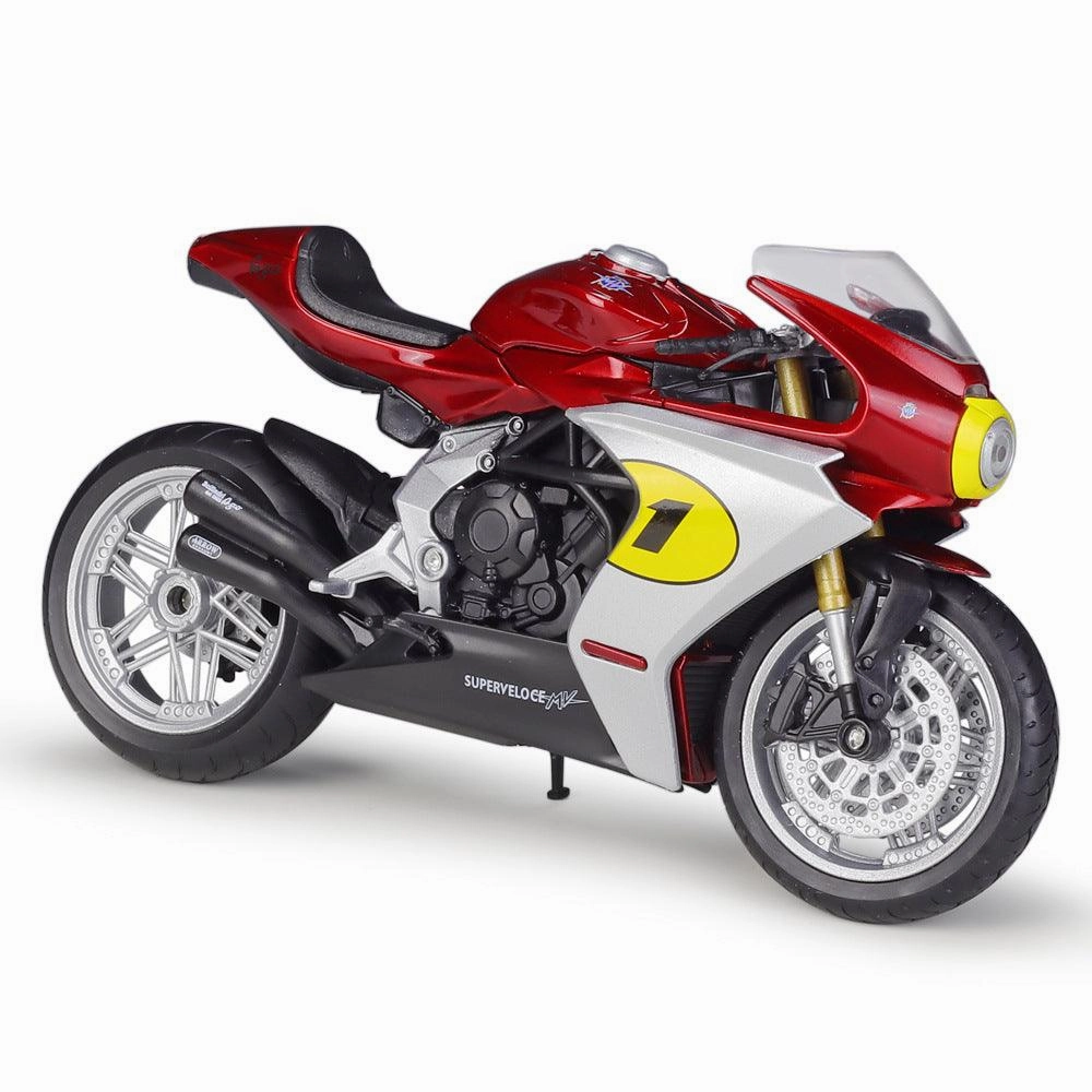 1:12 MV Agusta Superveloce AGO Motorcycle Alloy Model Car Gallery Art Shelving Decoration