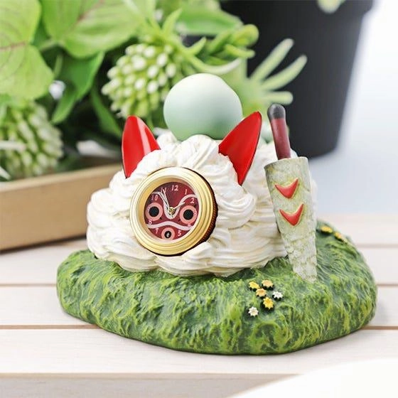 Kids Room CAD Design Princess Mononoke: Upon San's Mask Statue Desk Clock