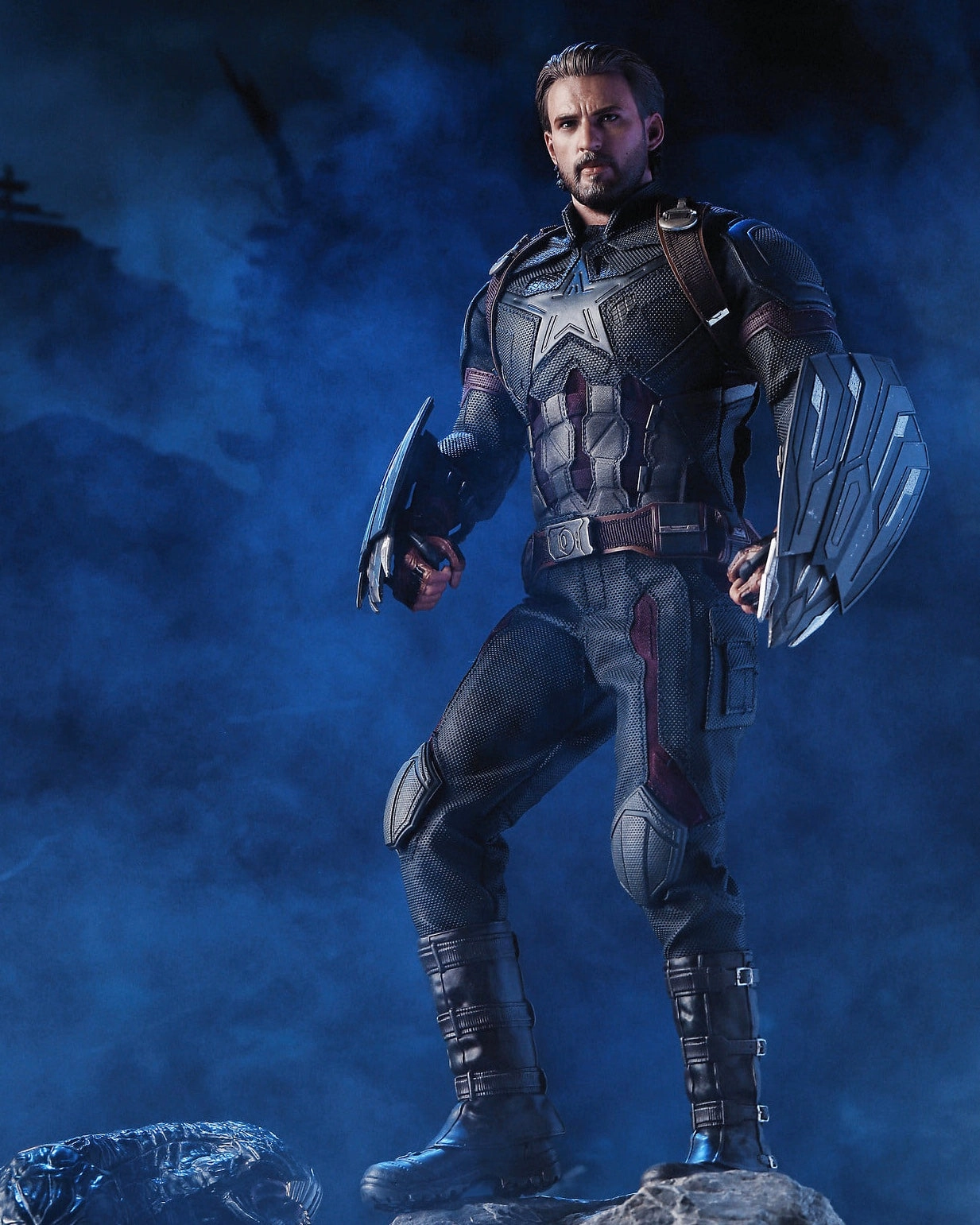 Hot toys MMS481 Marvel Avengers Infinity War Captain America Movie Promo Edition Immersive experience PVC Piece