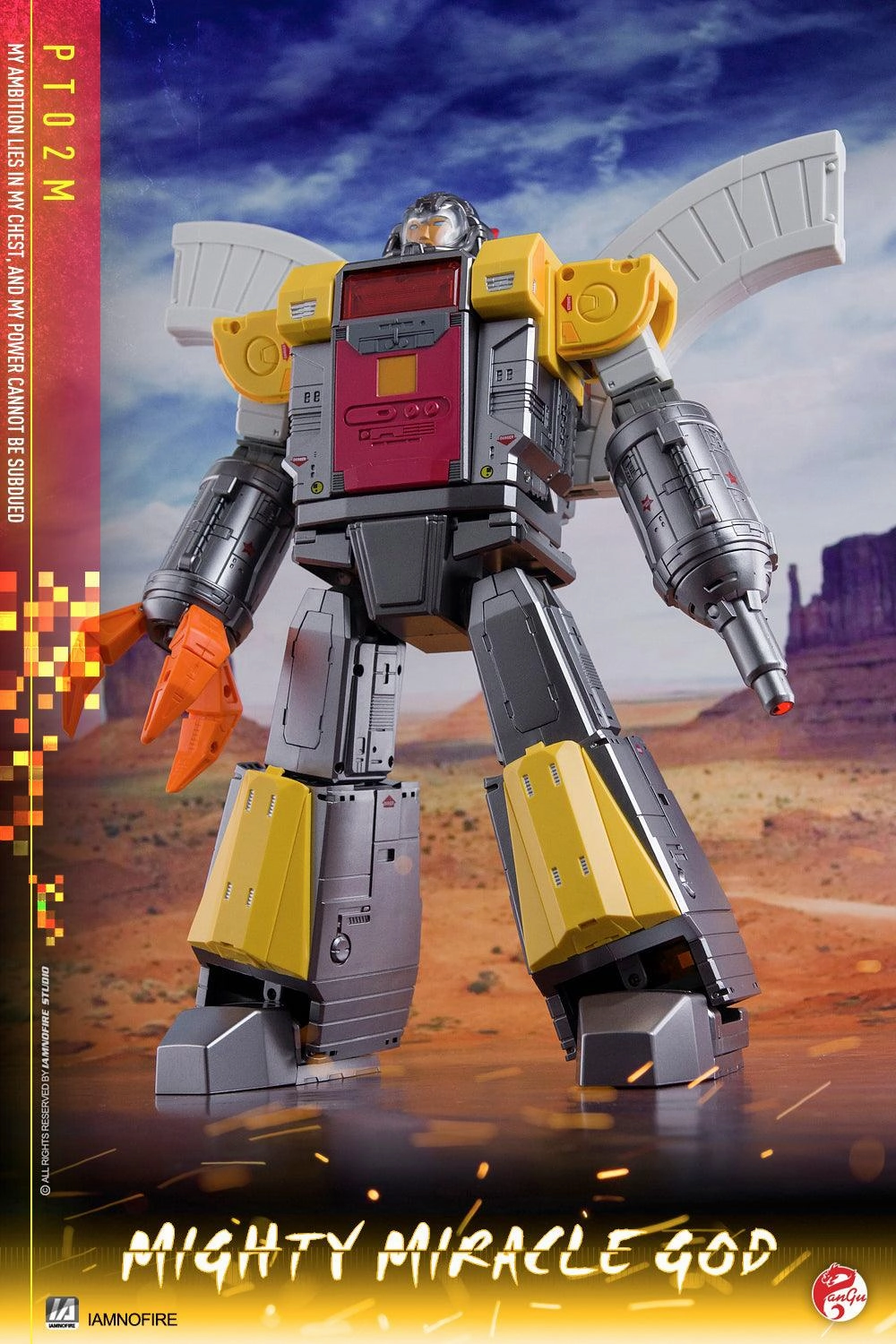 PT-02M Mighty Miracle God (Metallic Color) Movie Display