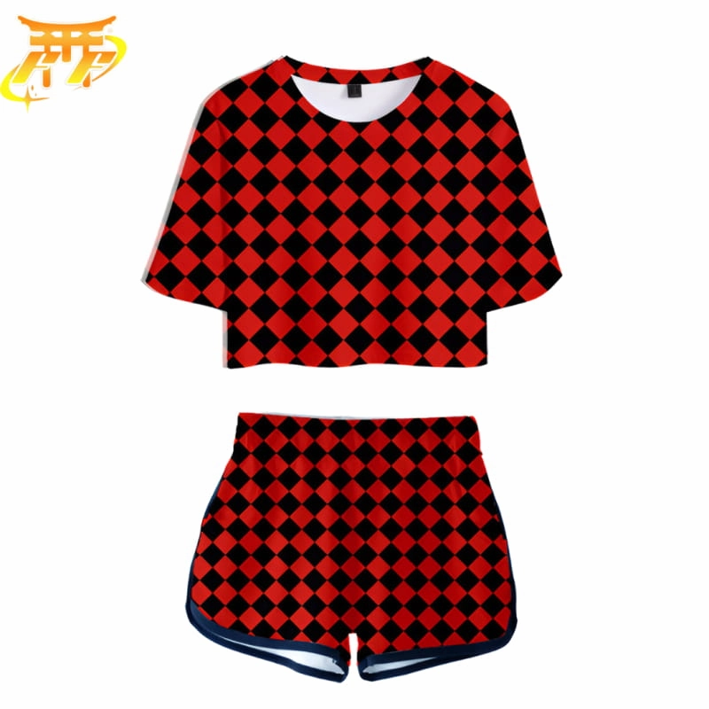Robot Product Pyjama Femme Tanjiro ?? carreaux rouge - Demon Slayer?