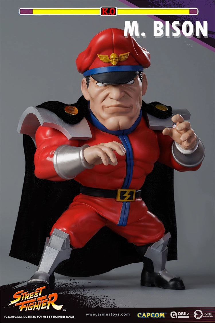 QBitz Street Fighter Series M.Bison Soft Vinyl Action Figure Collector's Club