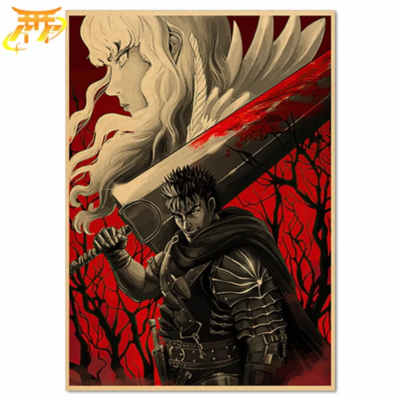 Mathematical Model Fantasy Vehicle Poster Guts et Griffith "Une Triste Amiti??" - Berserk?