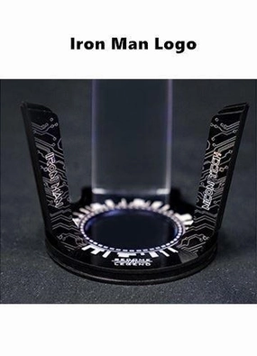 Neon Tech Iron Man 2.0 UV Light Display Base Stage Adventure Character