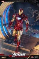 ZD Toys Avengers Iron Man Mark VI & Suit-Up Gantry 1:10 Scale Scale Collectible Figure Set (Non-Light Up Function) Astronaut Figure