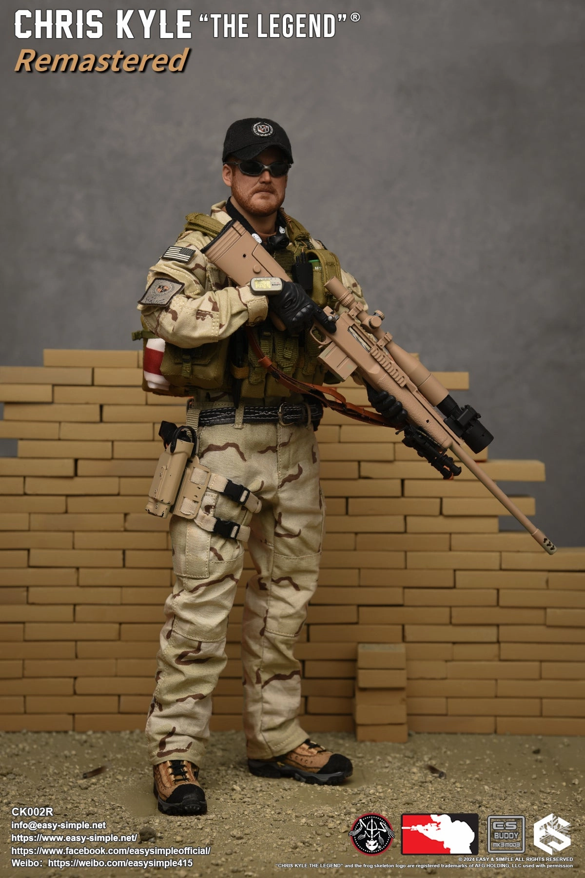 Series Set Graffiti Figure 1:6 Chris Kyle the Legend Remastered Action Figure