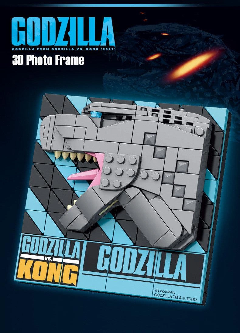 Godzilla 3D Photo Frame Building Blocks Superhero Model