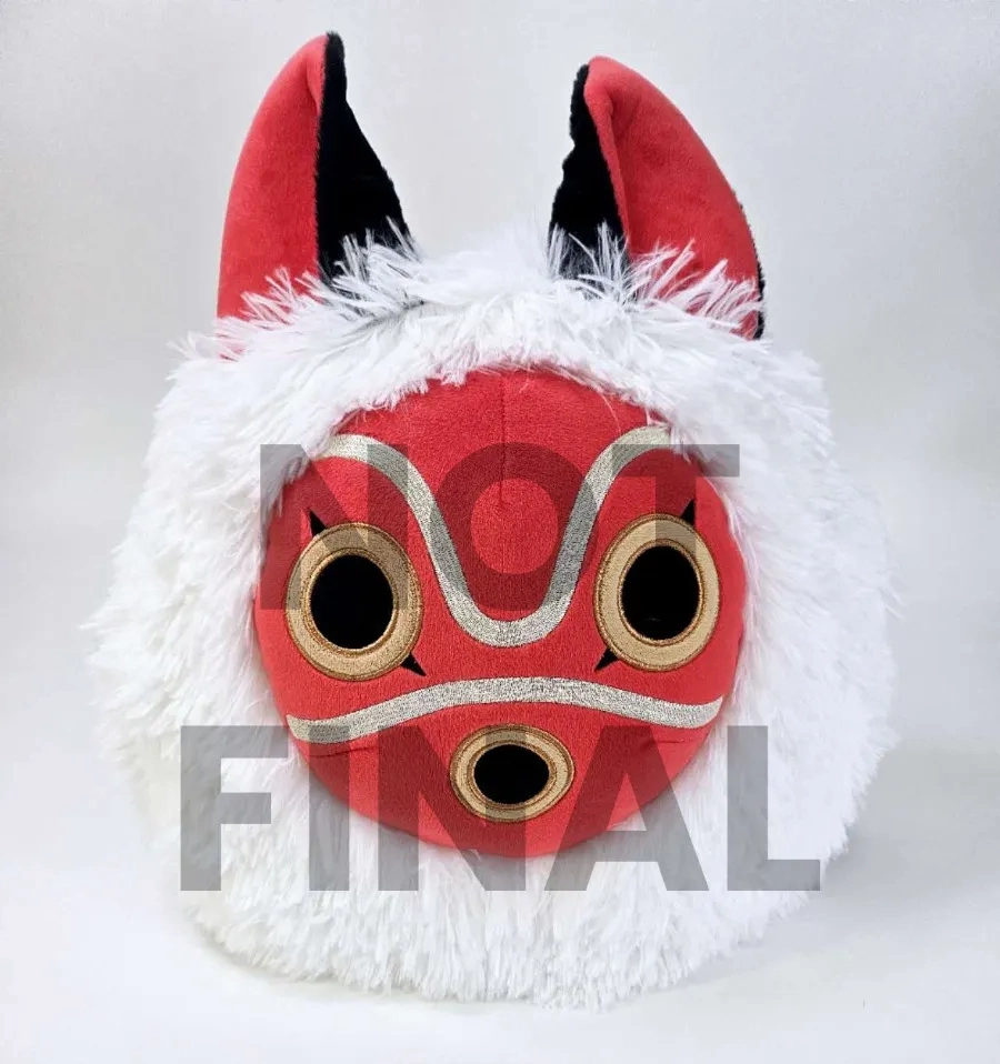 Robot Figure Unicorn Statue Princess Mononoke: Fluffy San Mask 15" Plush