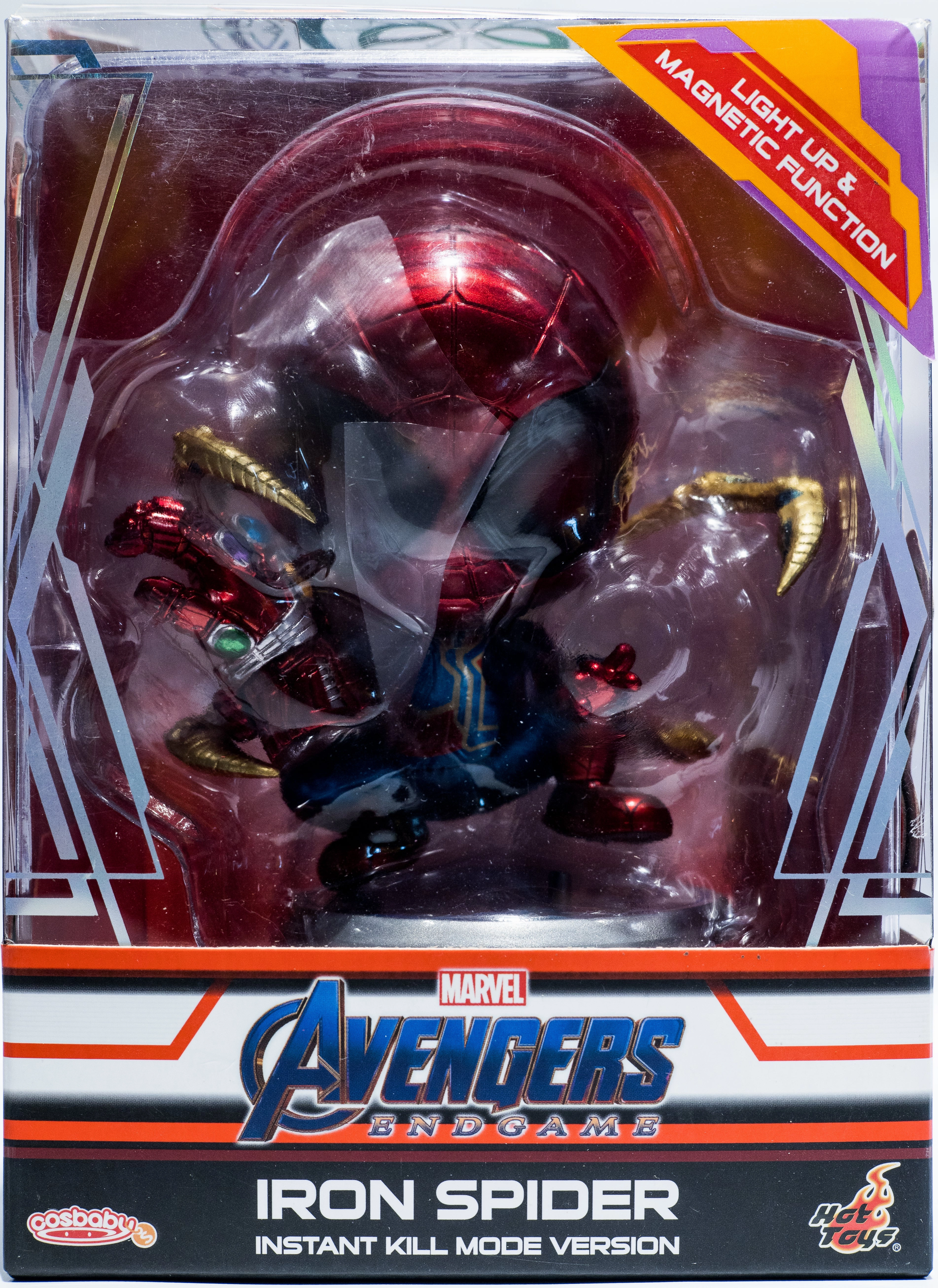 Hot Toys COSB654 Avengers Endgame Iron Spider (Instant Kill Mode Version) Cosbaby (S) Bobble-Head Gothic style Vinyl Creation