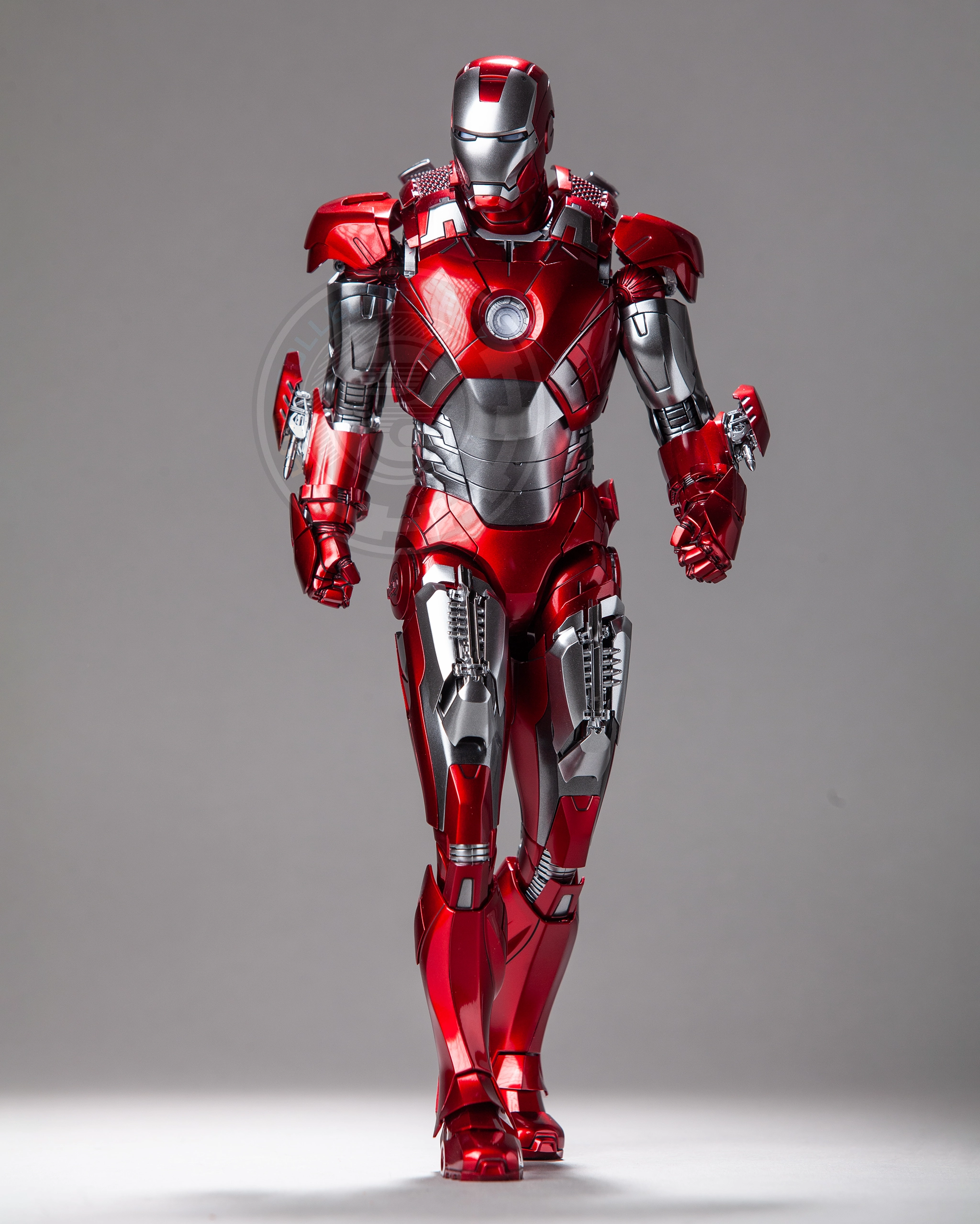 Epoxy Resin Missing Piece Hot Toys MMS696D54  Disney 100 Iron Man Mark Vii (D100 Version) 1/6 Scale Collectible Figure