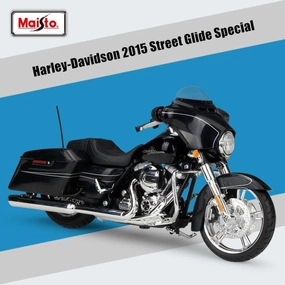 Victorian Style Superhero Sculpture 1:12 Harley Davidson 2015 Street Glide Special Alloy Model Car