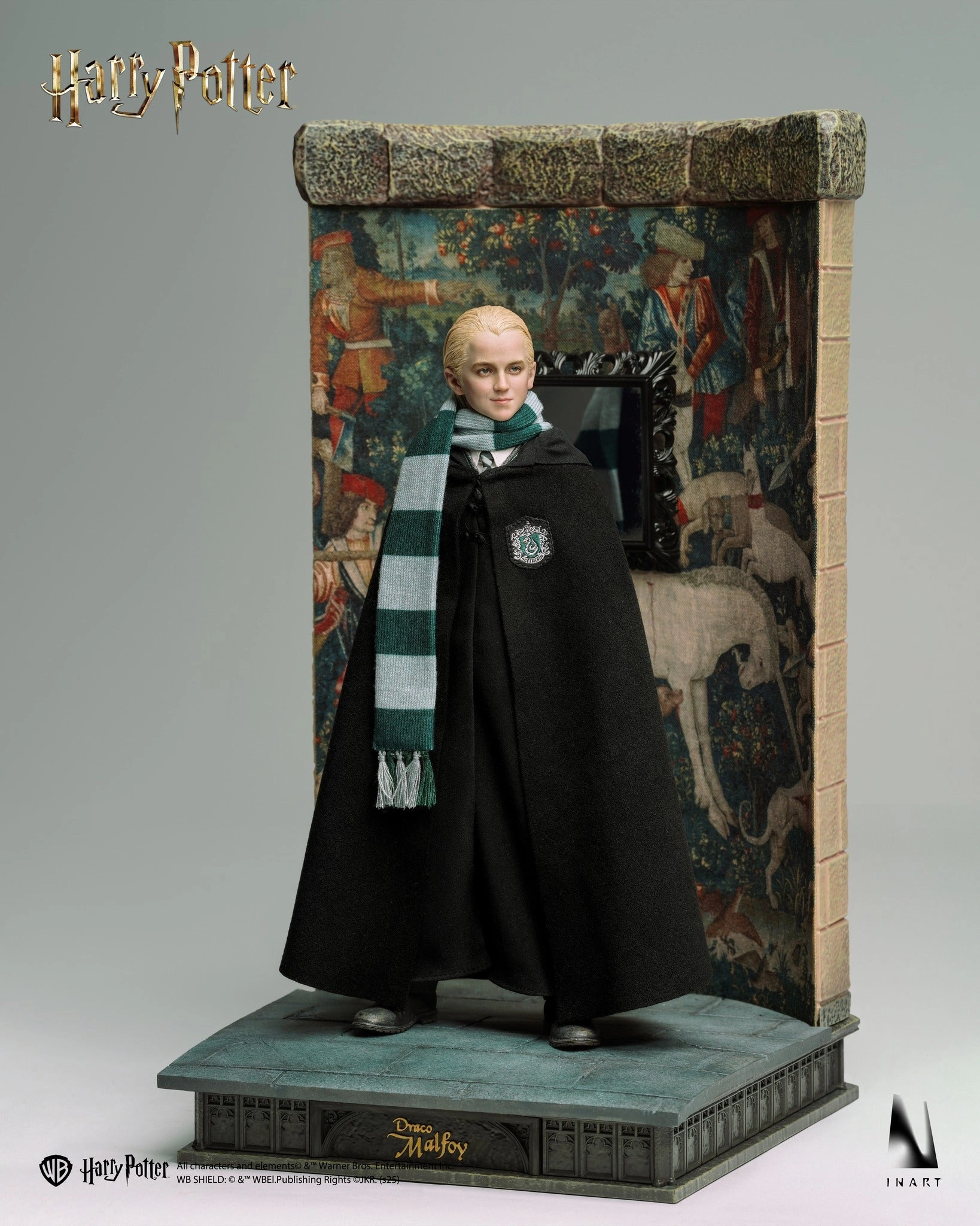 Preorder! INART Harry Potter and the Philosopher??s Stone Draco Malfoy 1/6 Collectible Figure Deluxe Edition Rooted Hair Dog Statue