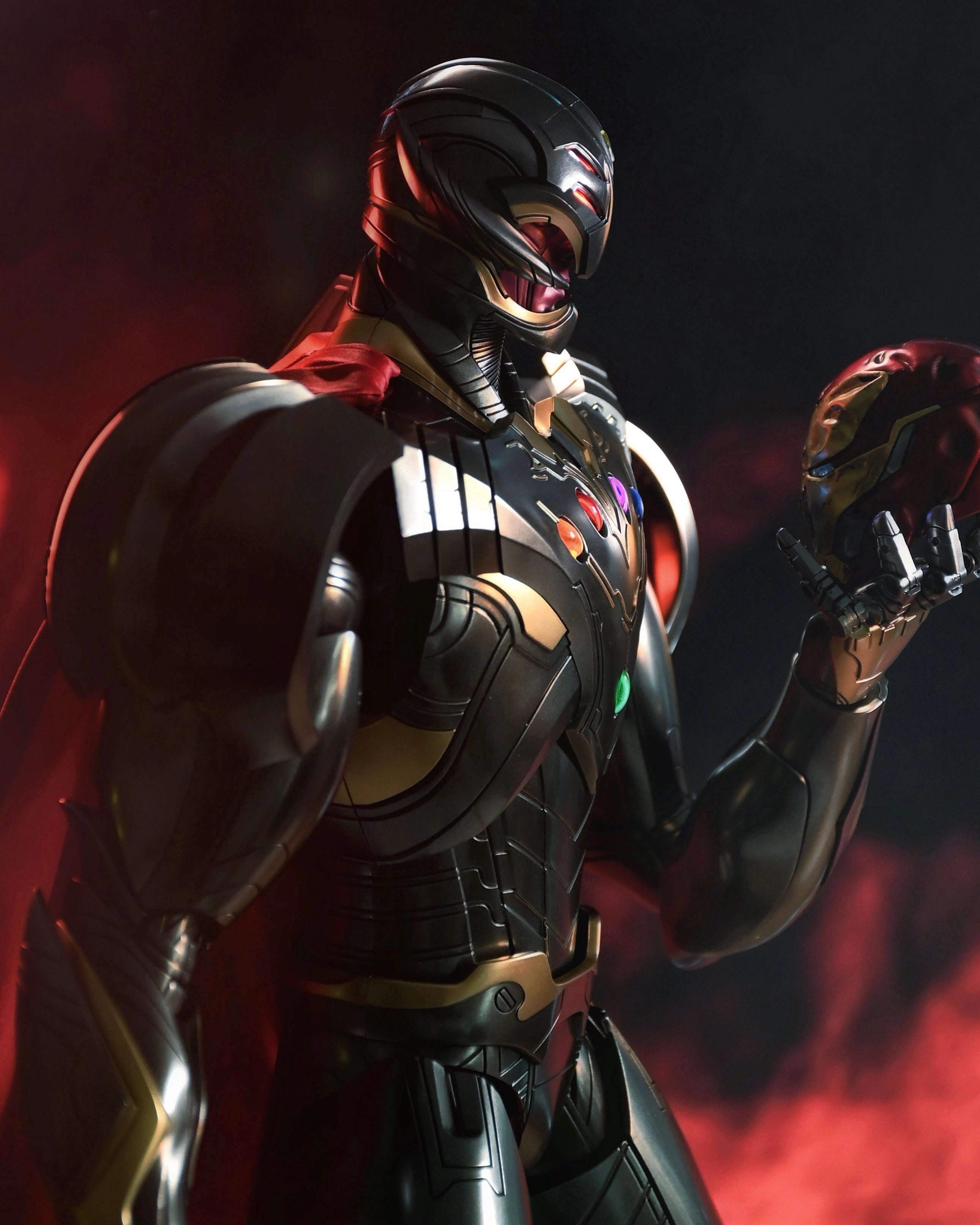 Message Option Super Deformed Hot toys TMS063D44 Marvel What If? Infinity Ultron Collectible Figure