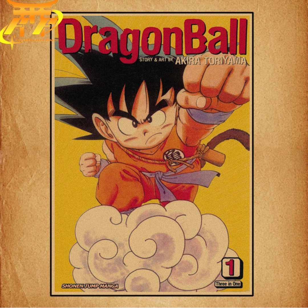 Poster Goku "?Kinto-Un" - Dragon Ball Z? Durable Reinforced Edges