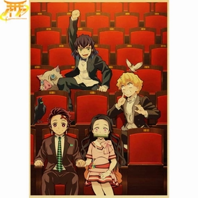 Poster Tanjiro & Co - Demon Slayer? Battle Stance Chibi Object