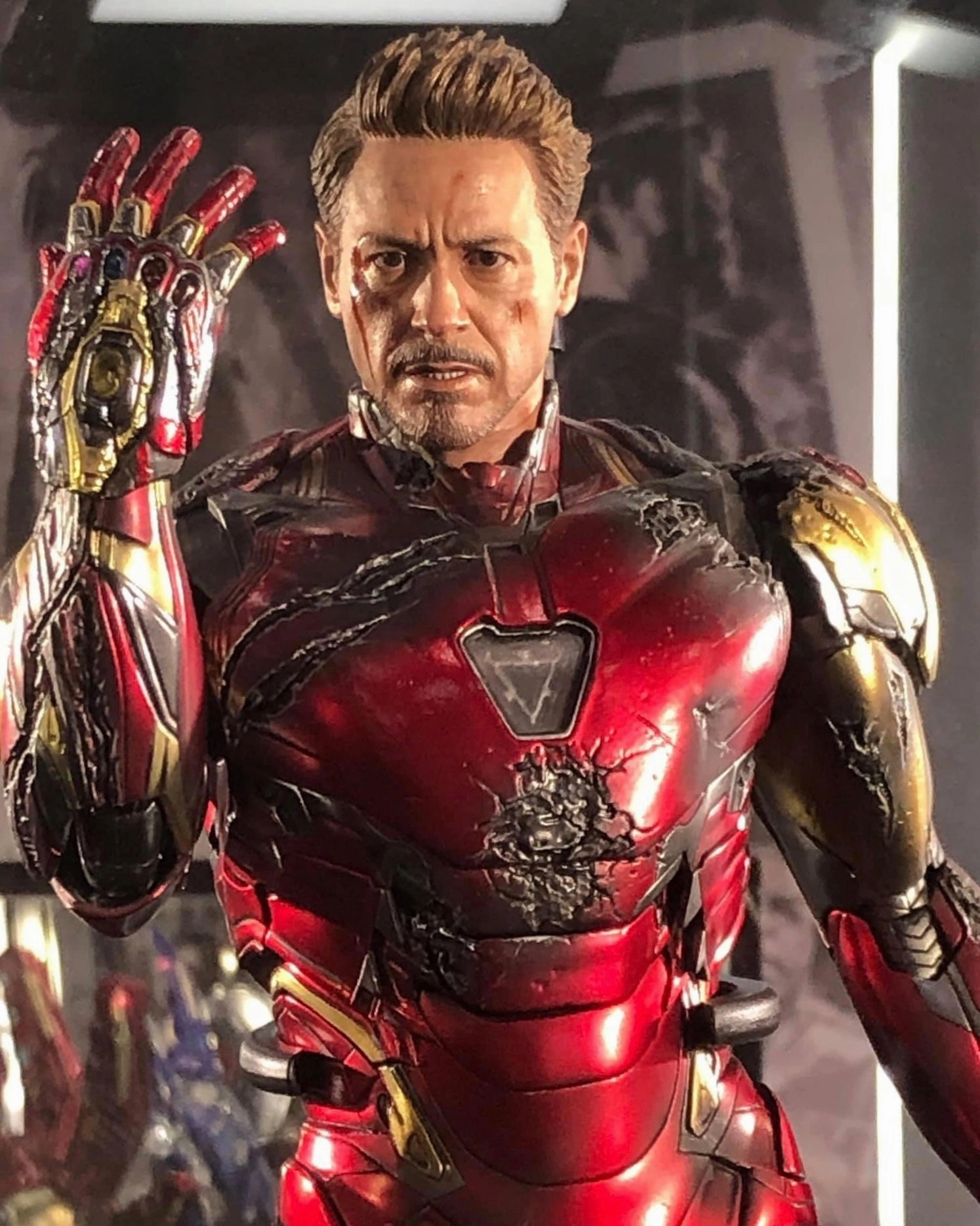 Augmented reality Interchangeable Part Hot toys MMS543D33 Mark85 Battle Damaged Version(Regular Edition)(Avengers 4 Endgame)