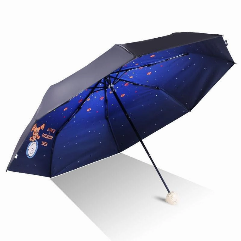 Movie Sculpture Snoopy Figure Grip Folding Umbrella