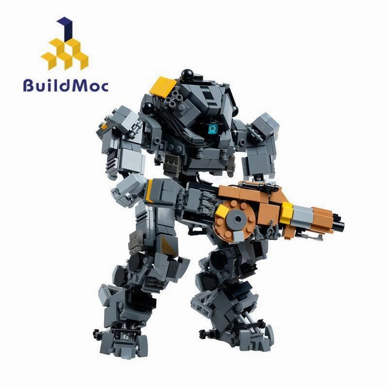 Sound Effect Robot Sculpture ION-Class Titan Building Blocks