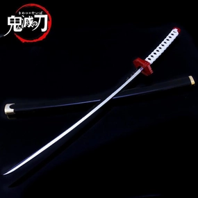 Cartoonish Design Tomioka Giyuu Nichirin Blade Sword Metal Replica