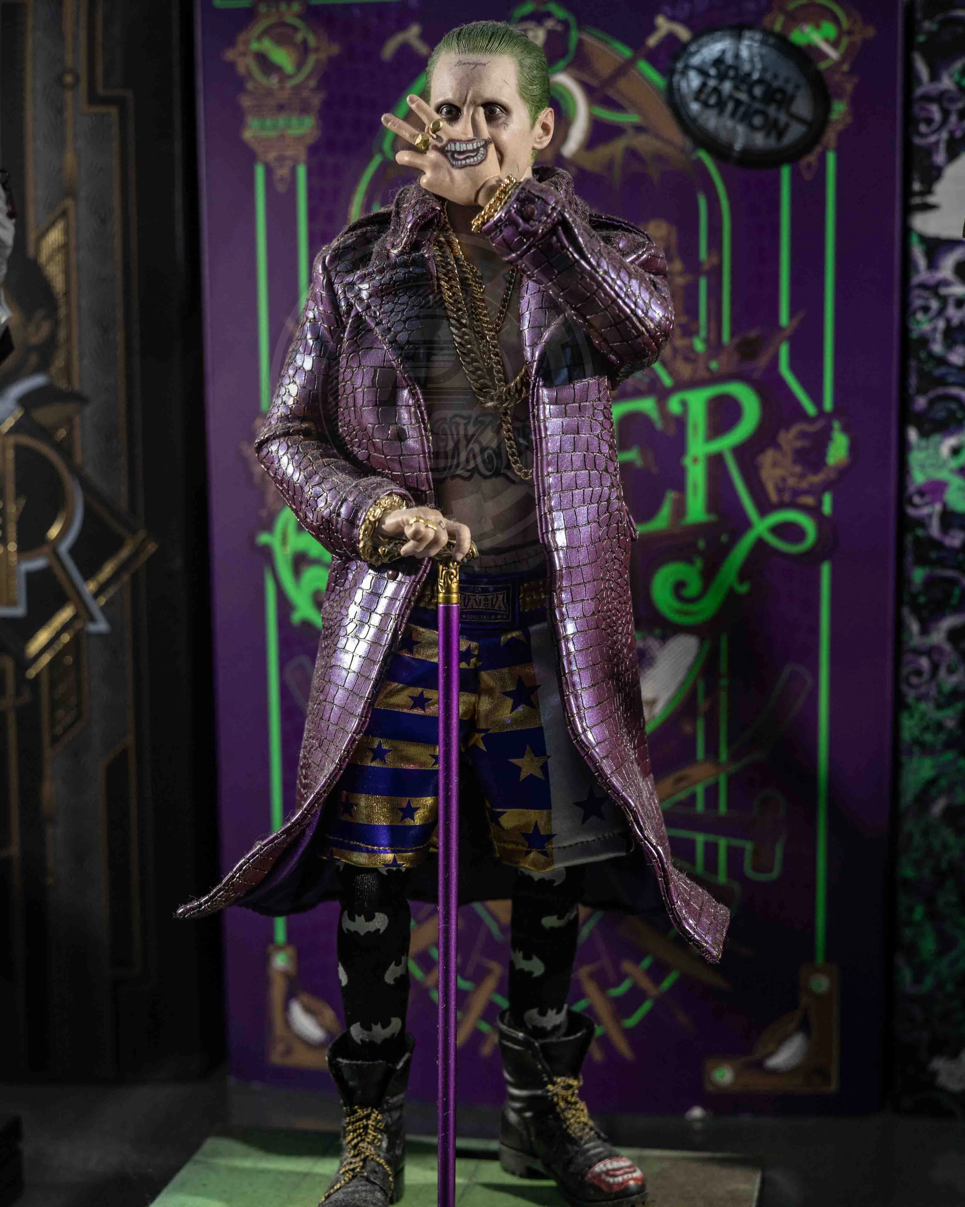 Avid Fan Hot toys MMS382 DC Suicide Squad The Joker Purple Coat Version