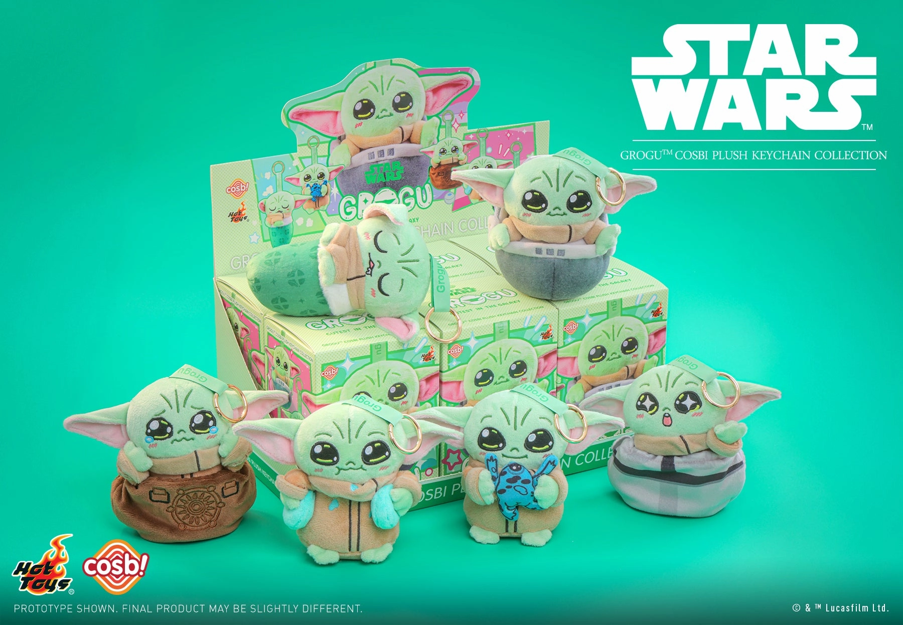 Art Item Passionate Pursuit Hot Toys PPLU044N Grogu Cosbi Plush Keychain Collection