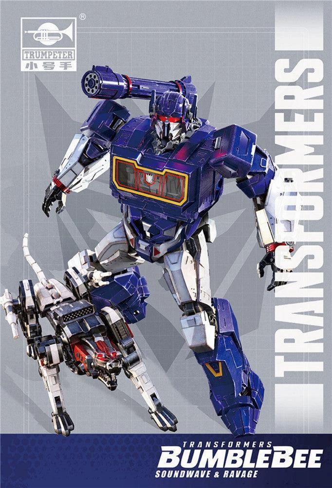 SK05 Soundwave & Ravage Assembly Kit Vinyl Creation Modern Icon