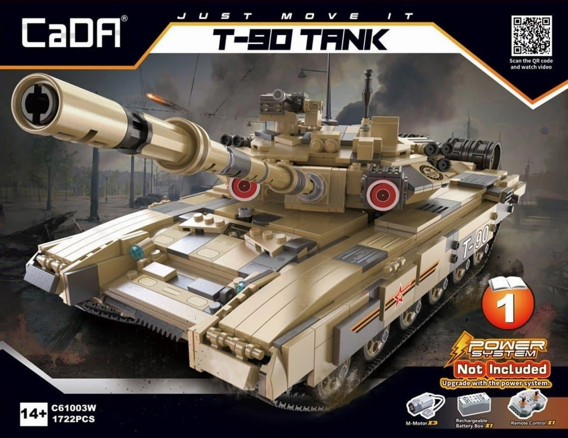 T-90 Tank Building Blocks Set Vintage Toy Childhood Memory