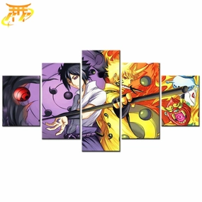 Art Display Teen Bedroom Tableau Sasuke et Naruto Ermite Rikudo - Naruto Shippuden?