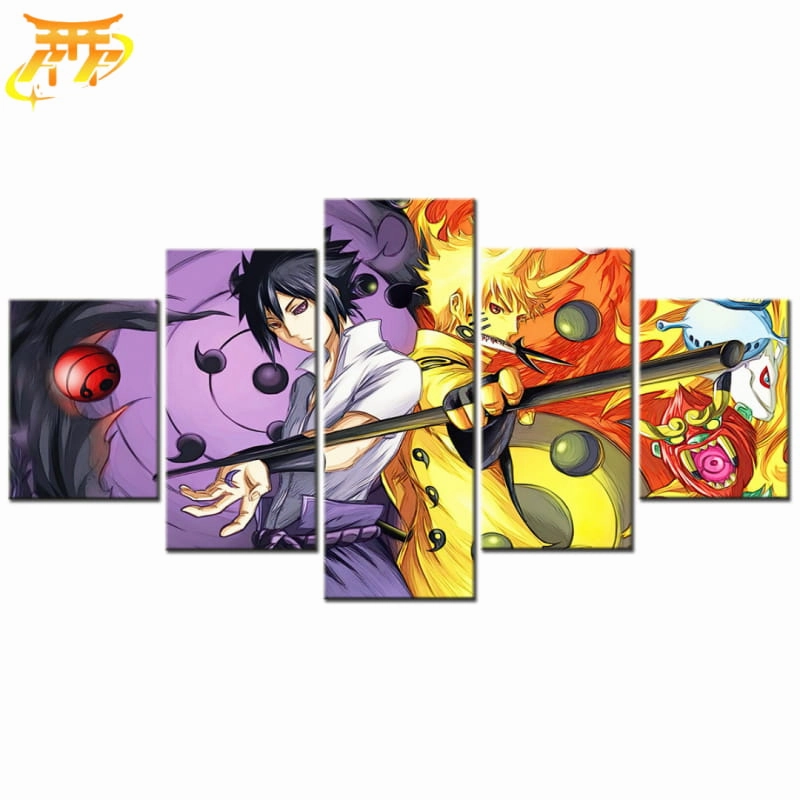 Art Display Teen Bedroom Tableau Sasuke et Naruto Ermite Rikudo - Naruto Shippuden?