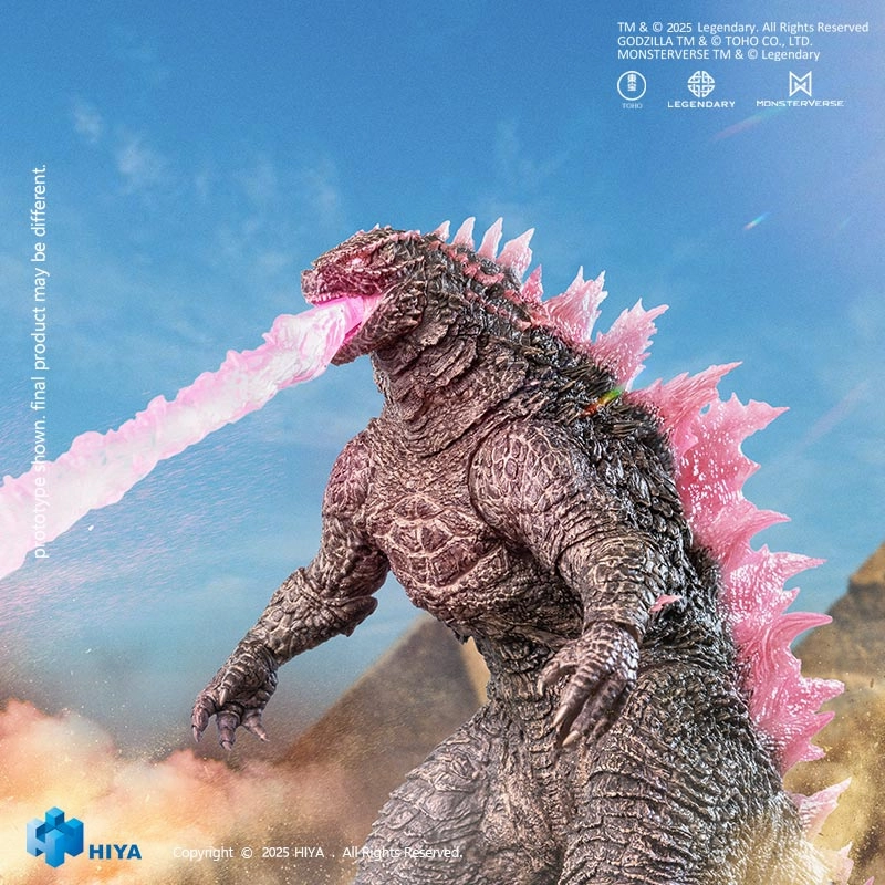 The New Empire Heat Ray Godzilla Evolved Version (Pink Fin) Action Figure Premium Hobby Fashion Doll