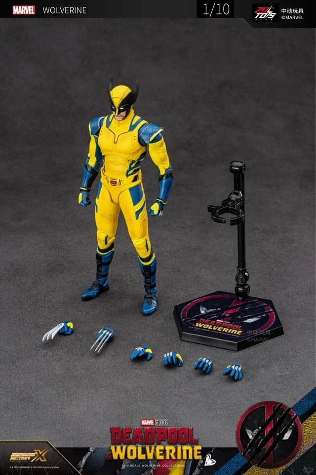 Summer Toy ZD Toys Deadpool and Wolverine Wolverine Yellow Suit 1/10 Scale Collectible Figure