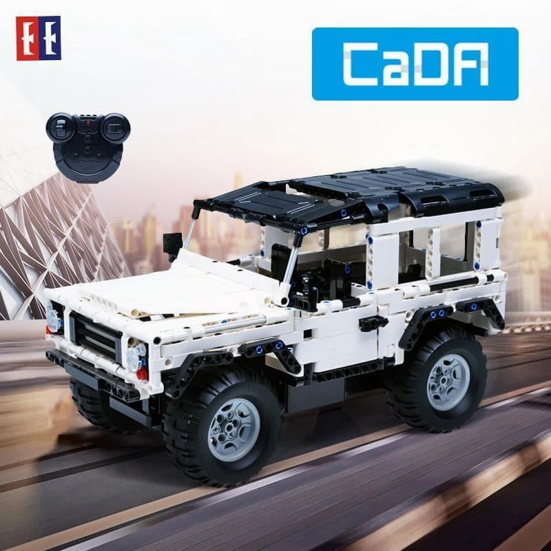 Land Rover Defender SUV Car Building Blocks Set Action Sculpture