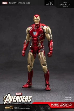 ZD Toys Avengers Endgame Ironman Mark 85 1/10 Scale Collectible Figure Realistic Sculpture Crystal Figure